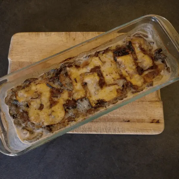 Gratin de polenta aux champignons 26 Grain de polenta aux champignons