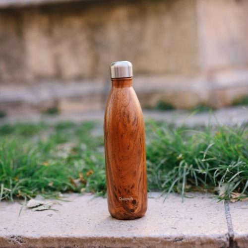 bouteille isotherme 750ml wood brun