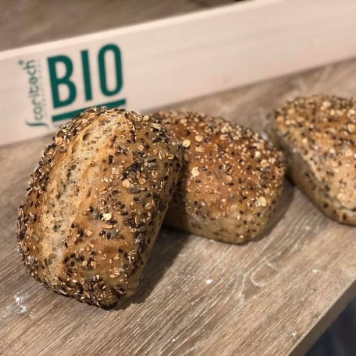 Pain bio aux céréales par la boulangerie Delhaye