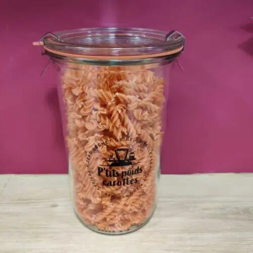 fusilli de lentilles corail bio
