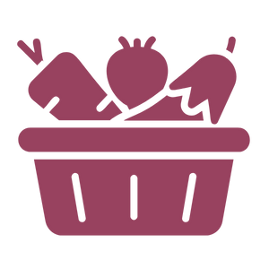 Paniers de fruits et légumes bio