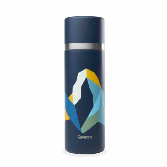 Thermo isotherme Qwetch 750ML Altitude bleu 1 Thermo-inox-isotherme-Altitude-Bleu-marine-750ml-QWETCH